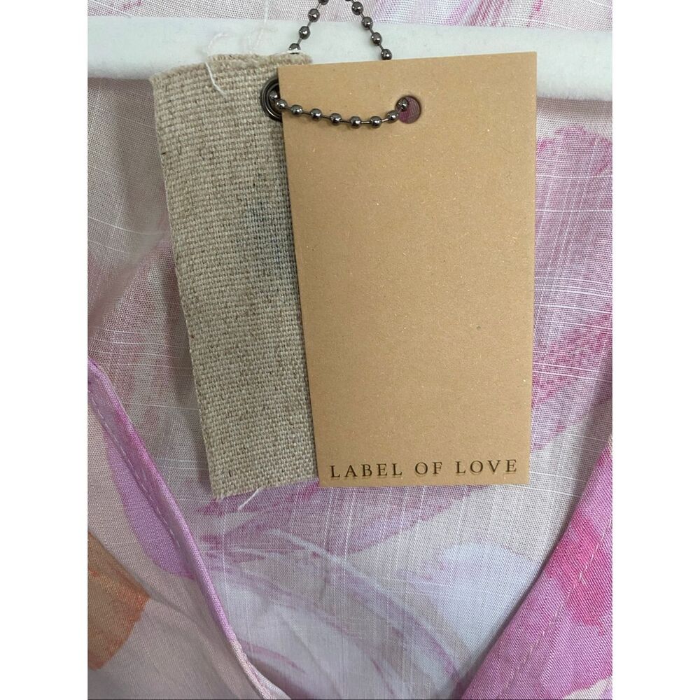 Label Of Love V-Neck Ruffle Bell Sleeve Mini Tunic Dress Short Boho Fairy Medium - Picture 10 of 13
